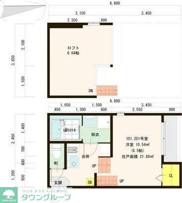 パークアベニューの物件間取画像