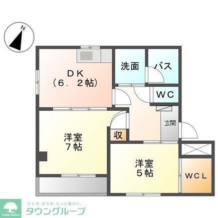 グランドール7の物件間取画像