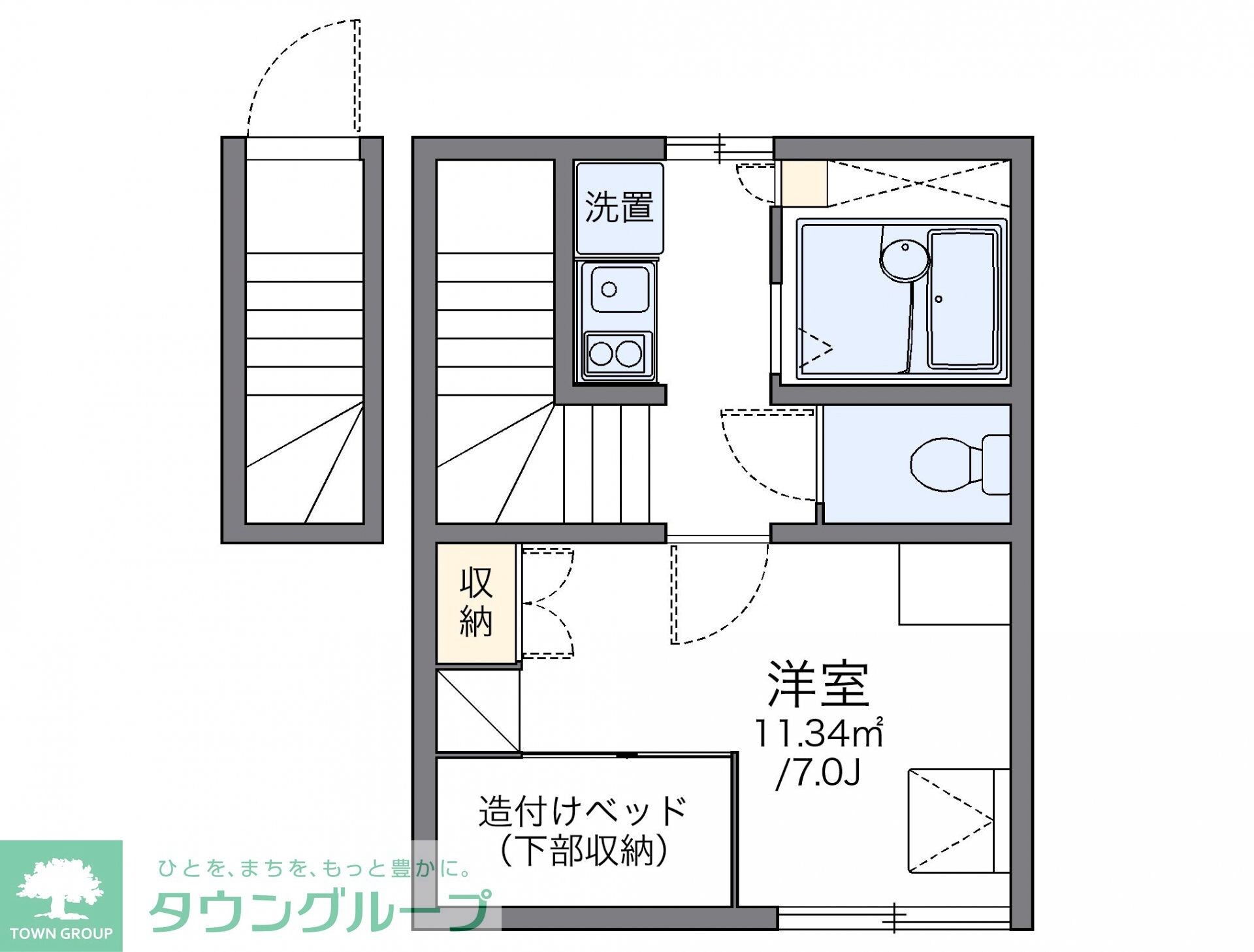 レオパレスハミング熱田の物件間取画像