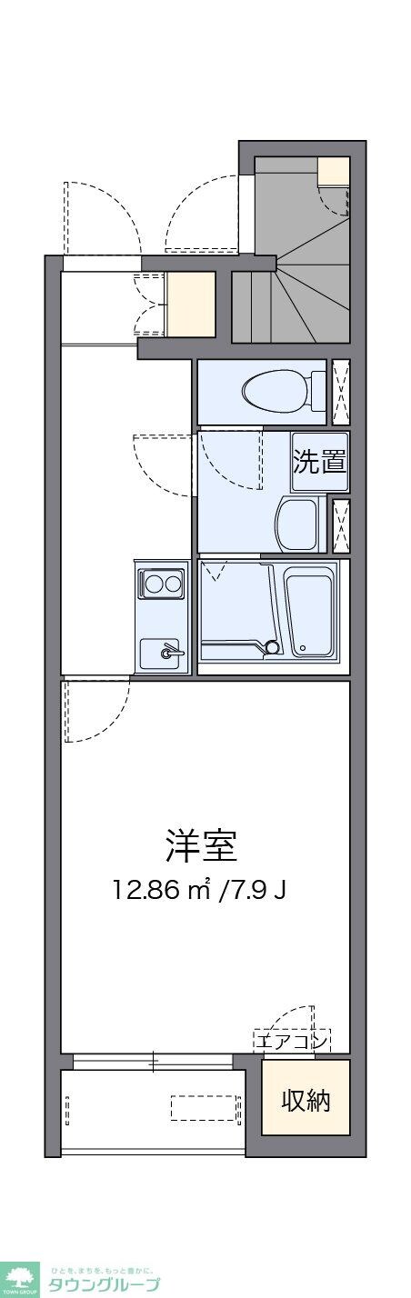 クレイノＫＡＮＡＭＥIIIの物件間取画像