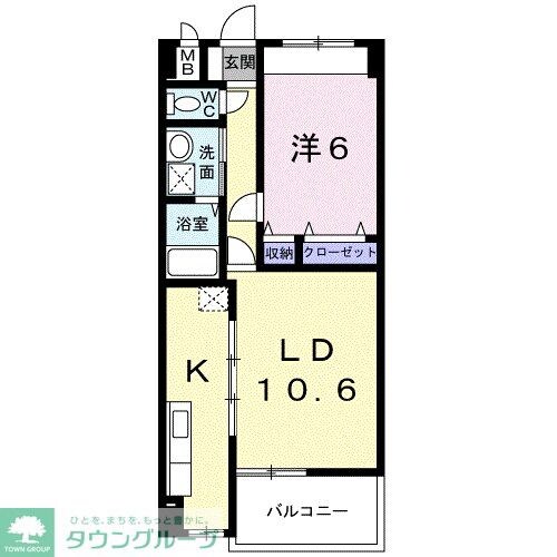 グランドールかさでらの物件間取画像