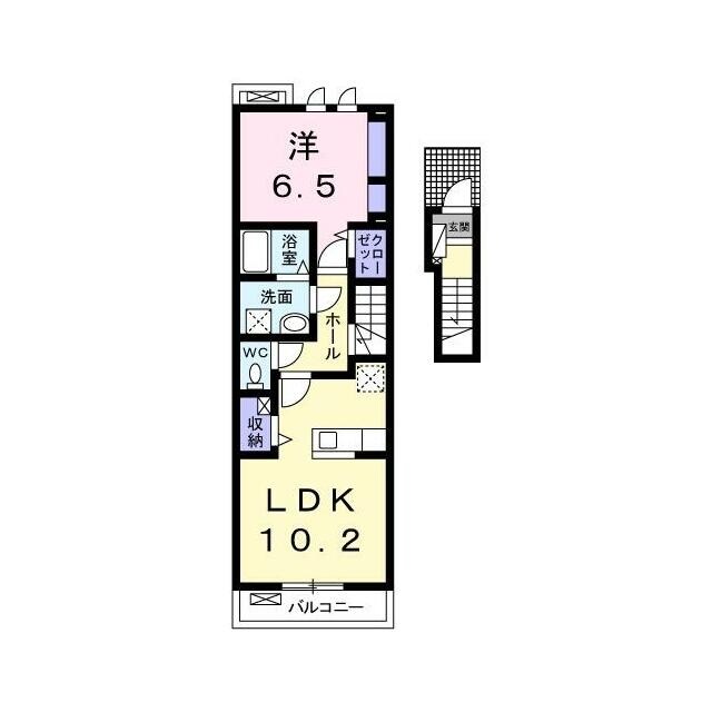 セレーナＢの物件間取画像