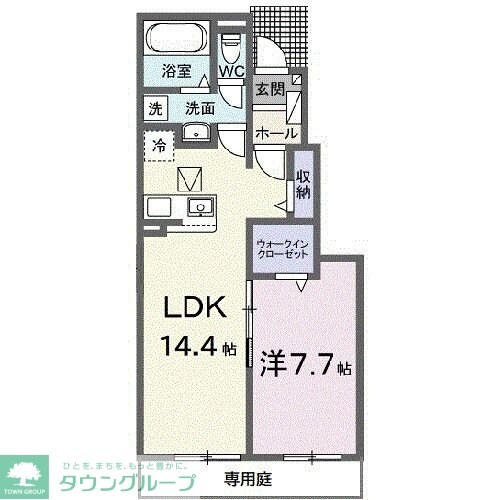 クレイドル下斎田Ｃの物件間取画像