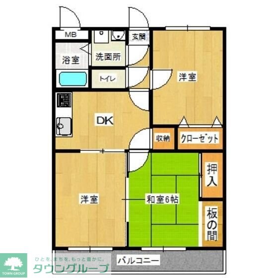 ファミーユ寿の物件間取画像