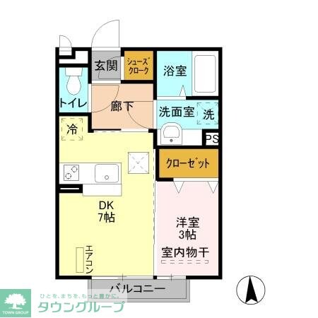 さざんか　Ｂの物件間取画像