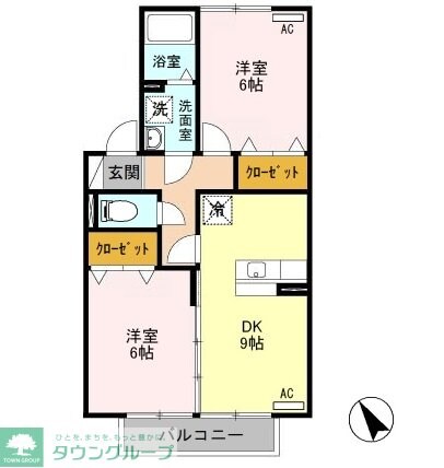 フリージアＭの物件間取画像