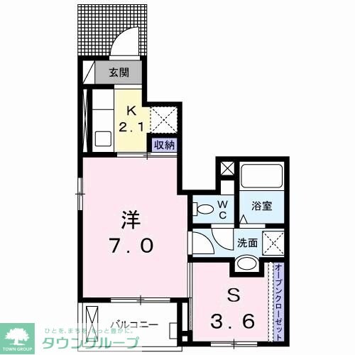 セレーノＢの物件間取画像