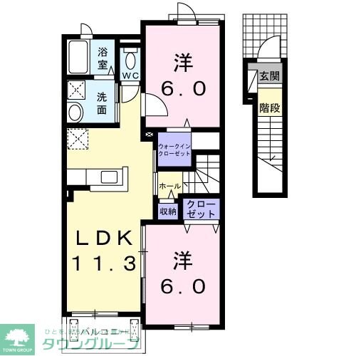 フロイデ　Iの物件間取画像