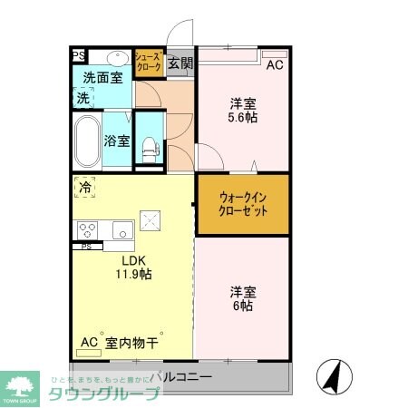 コンフォートヒルの物件間取画像