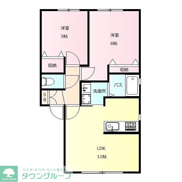 アニバーサリーの物件間取画像