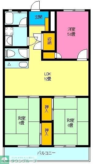 ニューサイトマンションの物件間取画像