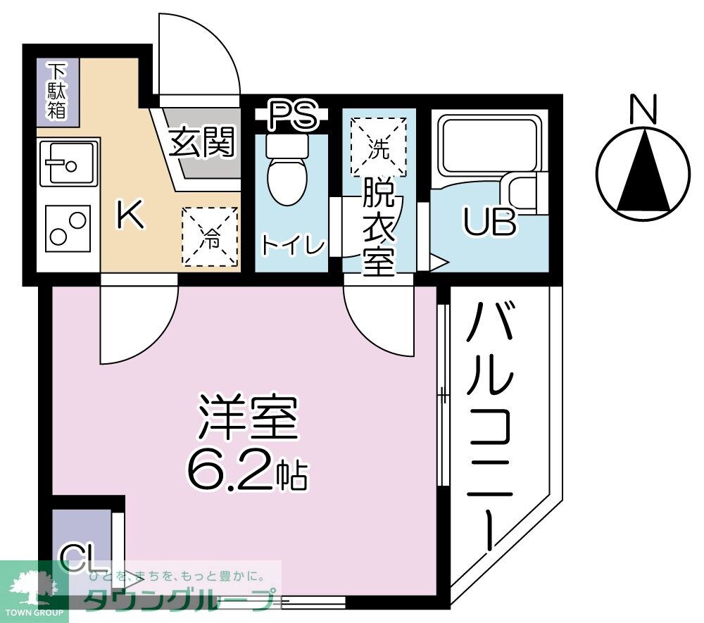 グランシャレー北千住IIの物件間取画像