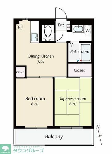 エクセル・フラットIIIの物件間取画像