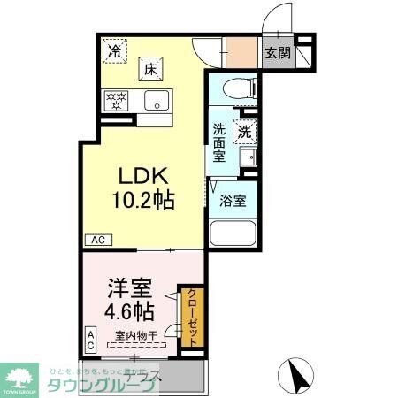 セレスティア皿沼の物件間取画像