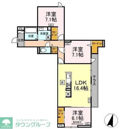 オードリーコートの物件間取画像