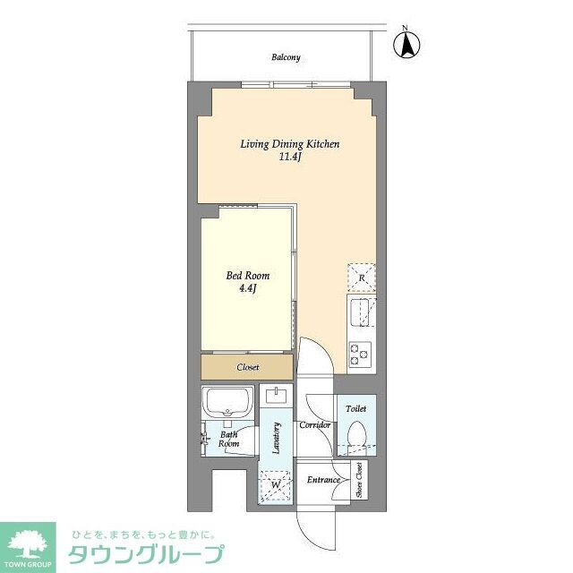 コンフォリア竹ノ塚イーストの物件間取画像