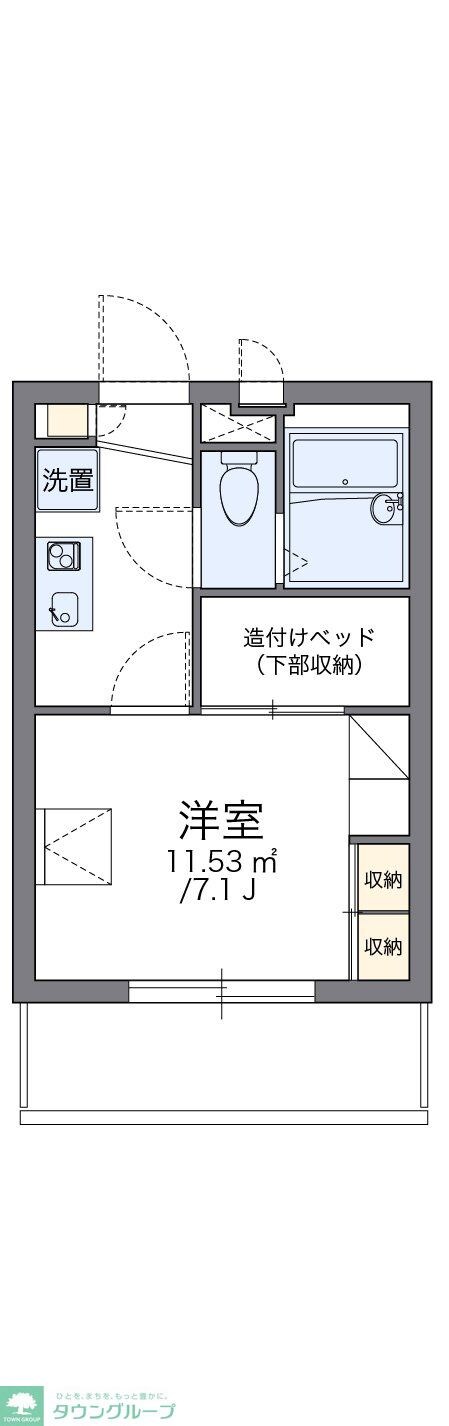 レオパレスＹＯＳＨＩＮＯの物件間取画像