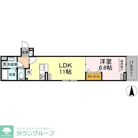 セレスティア南花畑IVの物件間取画像