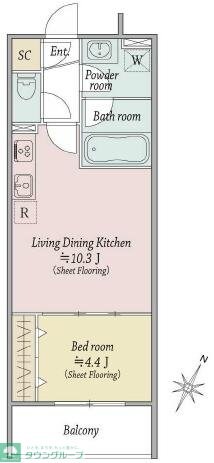 ＭＯＣＸＩＯＮ扇の物件間取画像