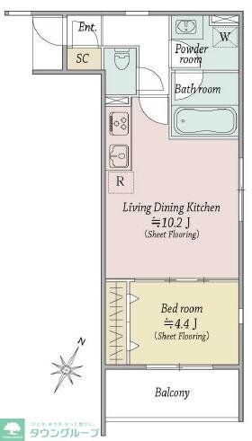 ＭＯＣＸＩＯＮ扇の物件間取画像