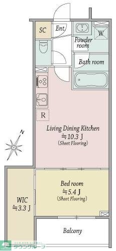 ＭＯＣＸＩＯＮ扇の物件間取画像