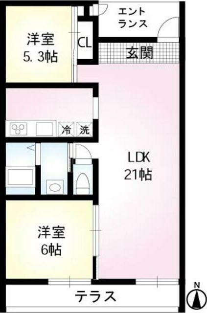 ＨＡＹＡＳＨＩ　Ａｃｔ．１の物件間取画像