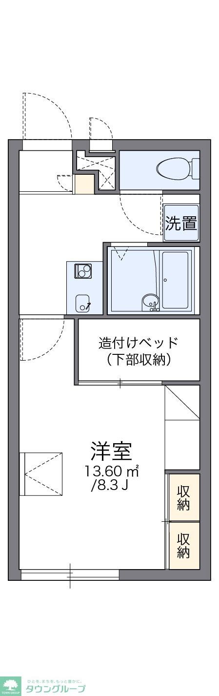 レオパレスフリーダム　南金目の物件間取画像