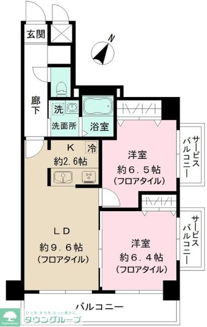 えみたす鵠沼海岸の物件間取画像