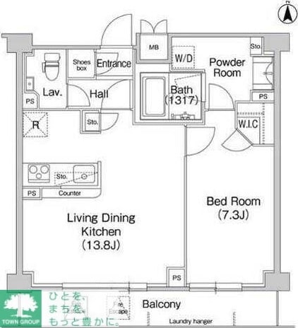 コンフォリア駒場の物件間取画像