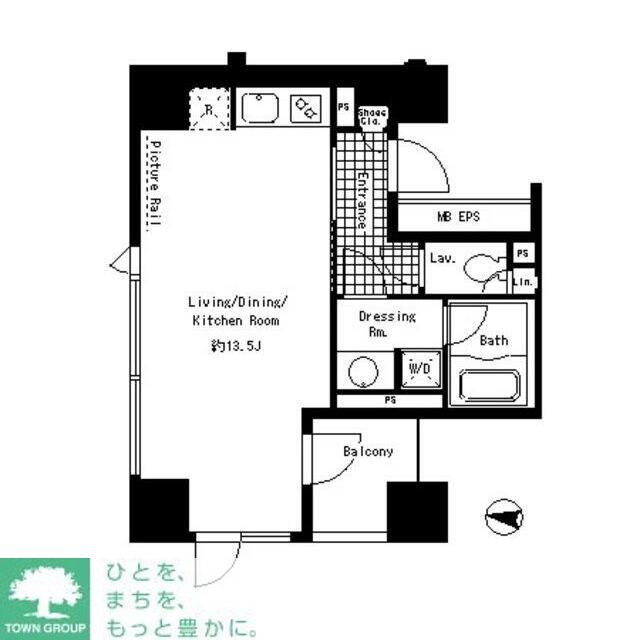 パークアクシス渋谷神南の物件間取画像