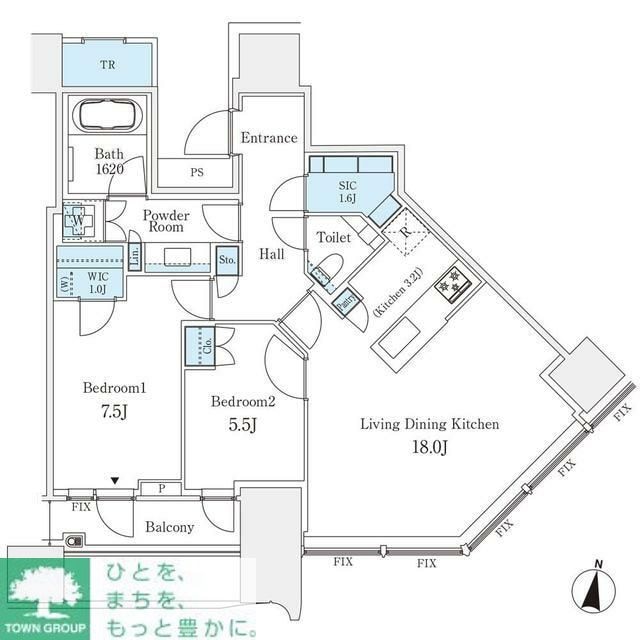 パークコート渋谷ザタワーの物件間取画像