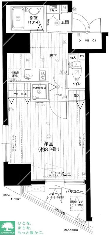 メインステージ五反田駅前の物件間取画像