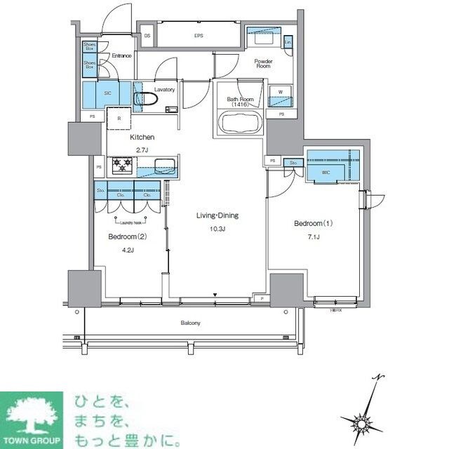 ルフォンプログレ渋谷ヒルトップの物件間取画像