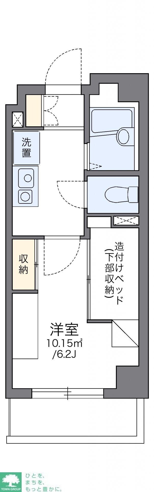 レオパレス宇田川町マンションの物件間取画像