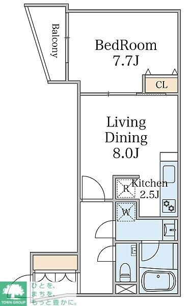 エクセルシオール目黒三田の物件間取画像