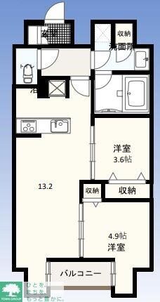 W-gates Towerの物件間取画像