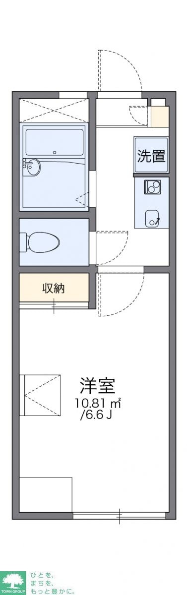 レオパレスエバラの物件間取画像