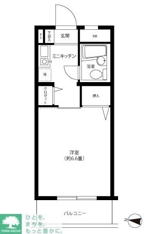 サンハイム南馬込の物件間取画像