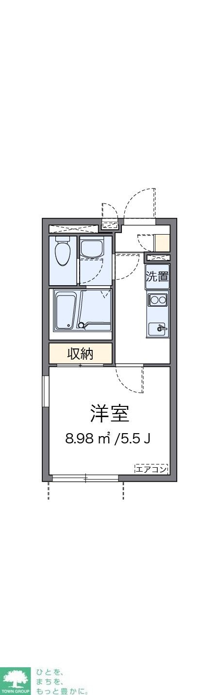 クレイノ笹塚南山の物件間取画像