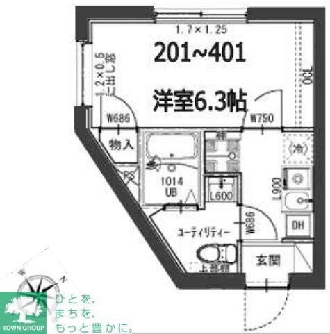 アイリス東品川の物件間取画像