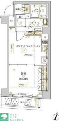 ドムス・スタイル武蔵小山の物件間取画像