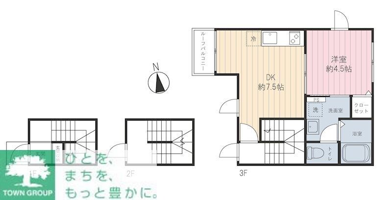 トーレ池田山　Ｂ棟の物件間取画像