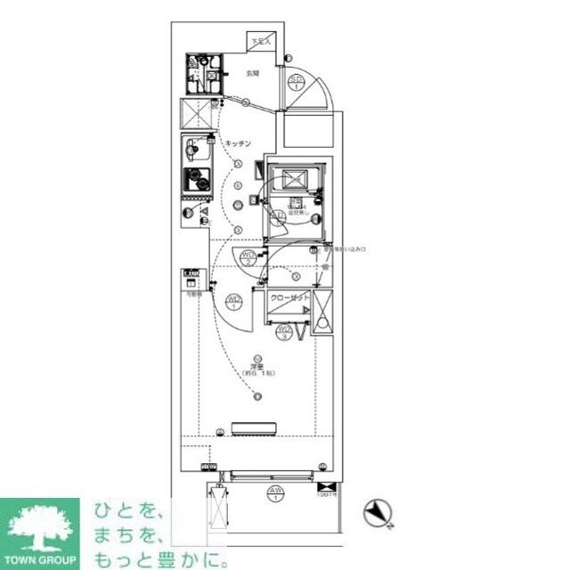 ミリアレジデンス赤坂の物件間取画像