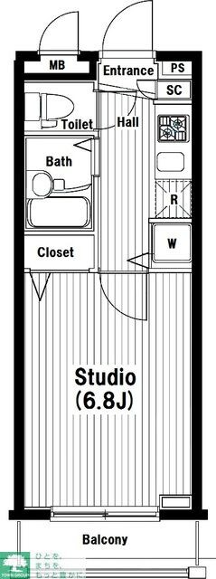 ガラ・シティ笹塚駅前の物件間取画像