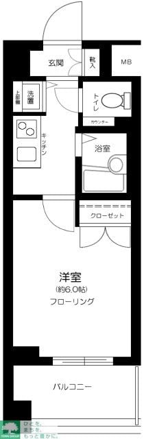 メインステージ麻布十番IIの物件間取画像