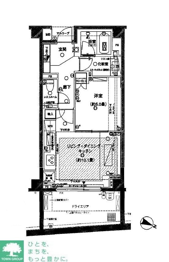 ピアースコード代々木参宮橋の物件間取画像