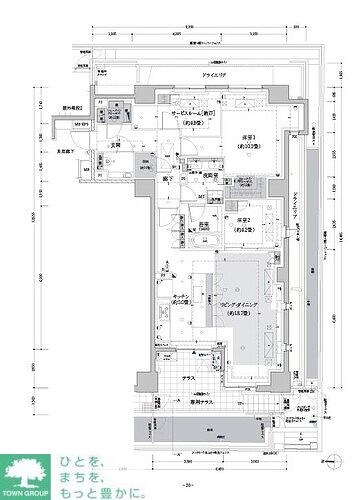 ザ・パークハウス高輪プレイスの物件間取画像