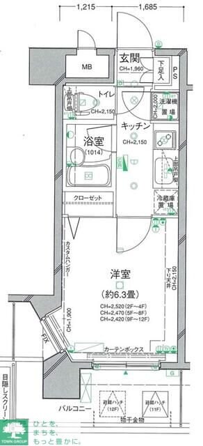 パレステュディオ渋谷ＷＥＳＴの物件間取画像