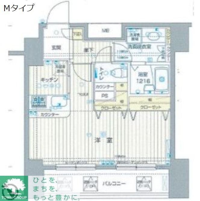 フォレシティ六本木の物件間取画像