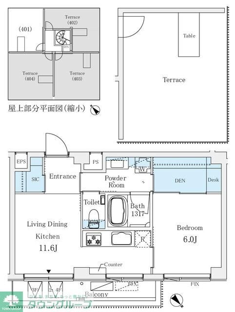 ソルテ千駄ヶ谷の物件間取画像